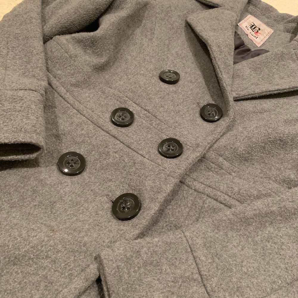Wool Inspired Pea Coat Jacket